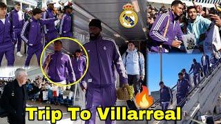 Huge Crowd!Real Madrid Players Storm Villarreal ahead of International Break,Mbappe,Alaba,Vinicius