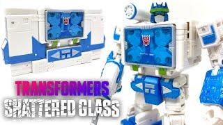 Transformers SHATTERED GLASS Voyager Class SOUNDWAVE Review + Yellow Plastic RANT!