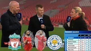 Liverpool vs Leicester 3-1 Arne Slot, Salah & Gakpo Full Interview | Pundits Review The Title Race