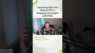 Increasing Bids With Manual CPC in a Shopping Campaign With PMax #shorts #googleads #advertising