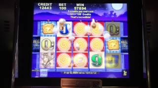 Aristocrat CACTUS CORRAL Slot Machine Bonus Win at Borgata Atlantic City -Great Line Hit