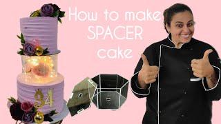 CAKE SPACER I How to make cake with spacer I ACRYLIC SPACERS I EASY cake design I Sweet Wonders