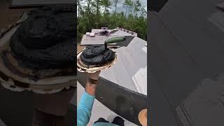 Tar #roofing #roofer #diy #construction #pov #solo #florida #job #work #jobsite