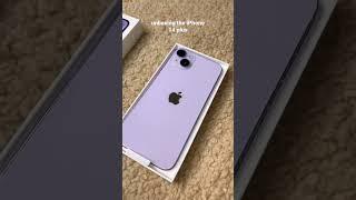 Unboxing the iphone 14 PLUS *purple* 