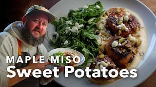 Maple Miso Sweet Potatoes | Chef Tom X All Things Barbecue