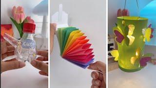 12 Easy Creative Craft Ideas When You’re Bored | Recycling Diy Crafts | school supplies #diy