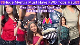 Myntra Fwd Trendy Tops Haul Under 1000|#myntra #eors #myntrahaul #meesho #tops