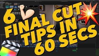 6  Tips For Final Cut Pro In 60 Seconds! #Shorts