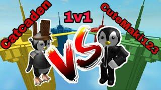 Catcaden Vs Mrpen, "penguin vs penguin"? (Roblox Doomspire Brickbattle)