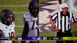 Horse collar tackle called on Cal's Cameron Goode vs. TCU