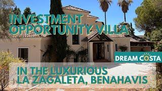 Investment Opportunity! 5-Bedroom Villa to Renovate in La Zagaleta, Benahavis