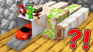 JJ and Mikey Found a Secret Car Inside Golem in Minecraft (Maizen)