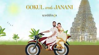 South Indian Wedding Video Invite | Best Caricature Animation Invite 2020