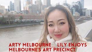 Arty Melbourne__ Lily enjoys Melbourne's art Precinct . insights with Lily Zhang 240621