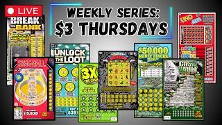 WEEKLY SERIES: $3 THURSDAYSCRATCH OFF LOTTERY TICKETS FROM MULTIPLE STATES