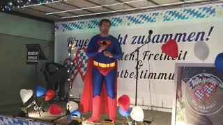 Superman am #Marienplatz #München #Demo vom 21.02.21