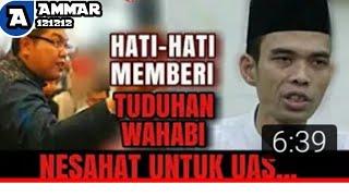 UAS Menuduh Wahabi | Hati Hati Dengan Tuduhan Wahabi | Ust Firanda