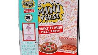 Miniverse Make it Mini Pizza Party Pack DIY Food Craft Unboxing Review