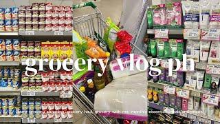 GROCERY VLOG PH  realistic grocery shopping, monthly essentials, life in MNL, asmr grocery with me