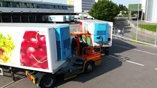 Crazy Terrberg Truck Driver with two Trailer on Work Nr. 2 The best Terrberg driver in Switzerland