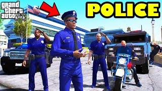 Franklin Become Police Officer To Earn Money In GTA 5 | SHINHCAN and CHOP