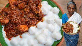 Tasty ChickenCurry & Rice dumplings in Coconut Gravy - Pidiyum Kozhiyum