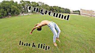 Back handspring on ground | back flip in ground| Abhi Vishwa TW HINDI