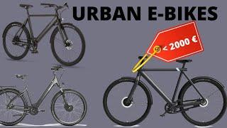 Die 5 besten Urban E-Bikes unter 2000 Euro