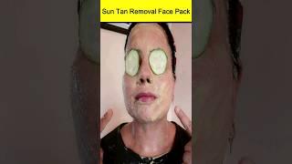 Sun Tan Removal Face Pack: Summer Face Pack #diy #beauty #skincare #shorts  #priyamalikchannel