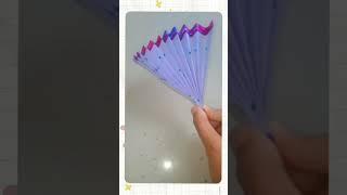 Paper fan #cute #DIY #tahiya