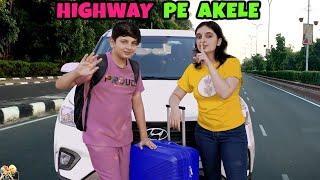 HIGHWAY PE AKELE | Family Travel Vlog | Aayu and Pihu Show