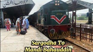 Sargodha To Mandi Bahauddin Railway Journey