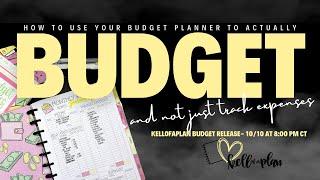 How to Use Your Budget Planner to BUDGET and not just Track Expenses