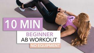 10 MIN BEGINNER AB WORKOUT // No Equipment | Pamela Reif