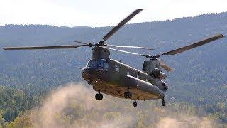 CH-147F (CH-47) Chinook Landing - World's Fastest Military Helicopter