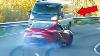 500HP Toyota Supra MK5 - Crazy Drifts And BURNOUTS around the Nürburgring!