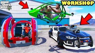 Franklin Modify Ultra Fast Police Supercars And Bring Futuristic Cars In GTA 5 | SHINCHAN and CHOP