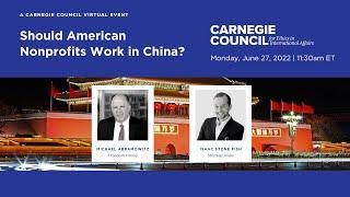 Should American Nonprofits Work In China? with Freedom House's Michael Abramowitz