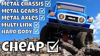 Full Metal Chassis, Hard body RC FJ40 less than $100! New WPL C34 KM Review. Cheapest Crawler!