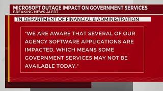 Microsoft outage impacts TN government services