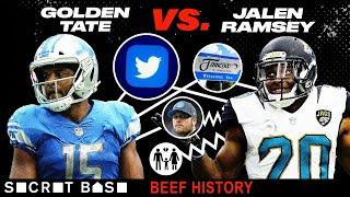 Jalen Ramsey and Golden Tate's beef saw on-field punches and plenty of family drama