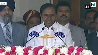 KCR takes oath as CM of Telangana for second term