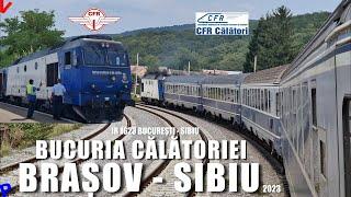 Calatorie in anul 2023 cu trenul direct Bucuresti - Sibiu IR 1621 | Brasov - Sibiu