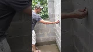 wall out of square #work #bricklayer #construction #engineering