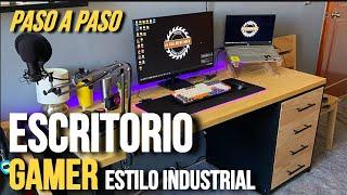 ¿Cómo hacer un ESCRITORIO de madera? | GAMER x ESTILO INDUSTRIAL | DESK BUILD