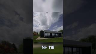 NF 118 - планировка одноэтажного дома в современном стиле.