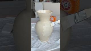 I can’t believe how real this looks  DIY Faux Ceramic Vase! Easy DIY home decor!