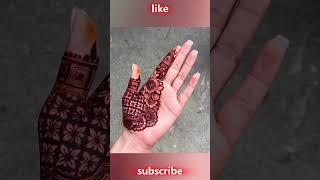 Beautiful  henna red mehndi design try this#hennatattoo #mehndiartist#mehndidesign #ytshortsvideo