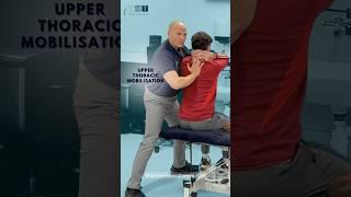 Seated Gentle Upper Thoracic Mobilisation #backpain #mobilisation #manualtherapy #osteopathic