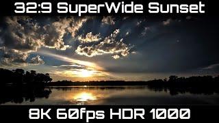 32:9 Super UltraWide realtime sunset 8K60 HDR 1000